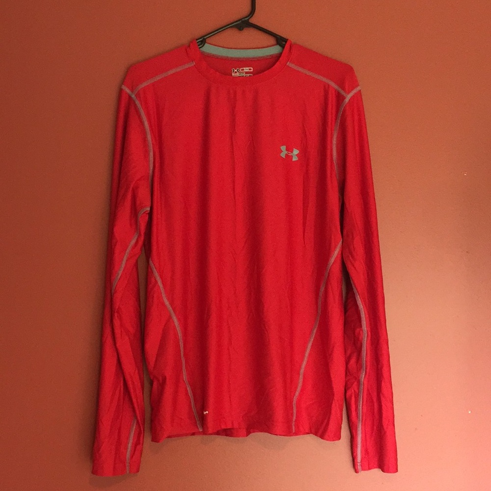 Men’s large Under Armor long sleeve red shirt